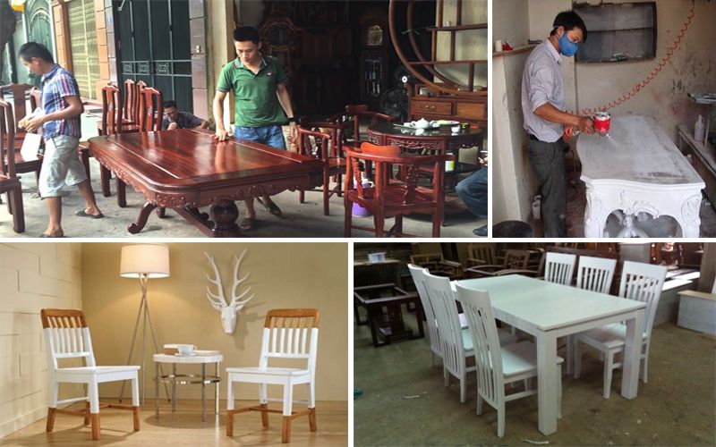 Dịch vụ sơn đồ gỗ tại nhà, Đánh vecni bàn ghế