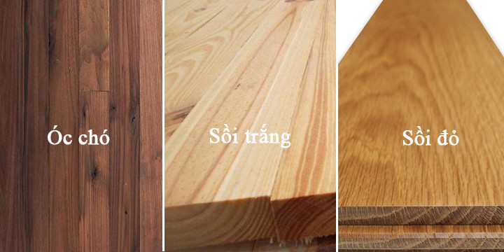 Các loại gỗ tự nhiên chịu nước tốt dùng thiết kế nội thất